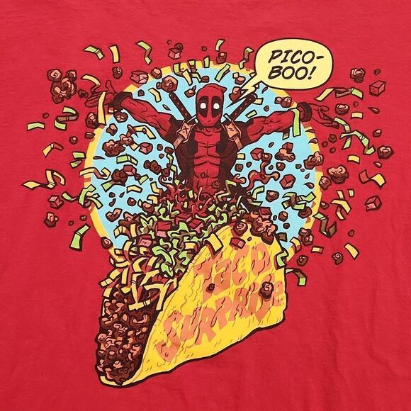 Deadpool Taco Surprise Pico Boo! T-shirt L - Picture 2 of 4
